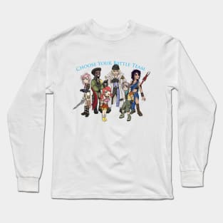 Final Fantasy 13 "Choose Your Battle Team" Long Sleeve T-Shirt